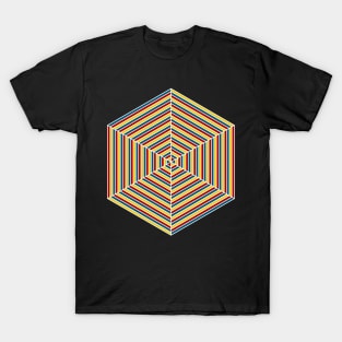 Split Rainbow Hex T-Shirt